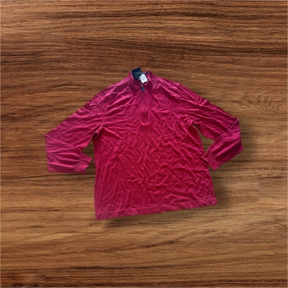 COPY - Jos A Banks Men’s Merino Wool 1/4 Zip Pullover. Size XL